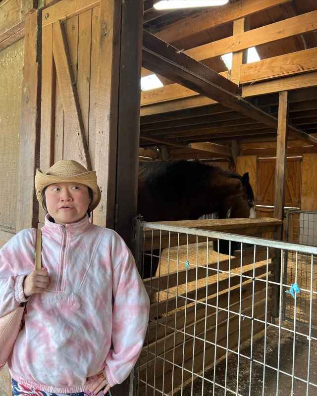 Our girl Koochi 🤠 Enjoying community access and some respite 🧡